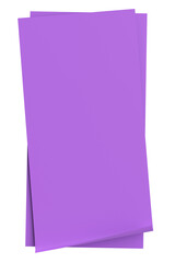 3D note paper. Sticky note. 3D illustration.