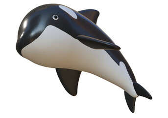 Fototapeta premium かわいいシャチのキャラクター