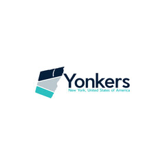 Yonkers City Map Modern Simple Logo