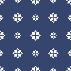 Vector. Seamless mediterranean geometric pattern in patchwork style. Talavera template. Portuguese Azulejo. Turkish decoration. Moroccan mosaic. Spanish porcelain. Ceramic dishes, folk ornament.