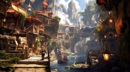 Obraz premium Game Environment Art