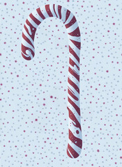 Fototapeta premium christmas candy canes with star background. Created with generative AI.