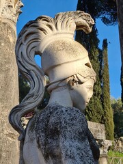 2023.03.18 Tivoli, Hadrian's Villa, UNESCO World Heritage on the outskirts of Rome, 
evocative image of the ruins of the villa that belonged to Emperor Hadrian (II AD)