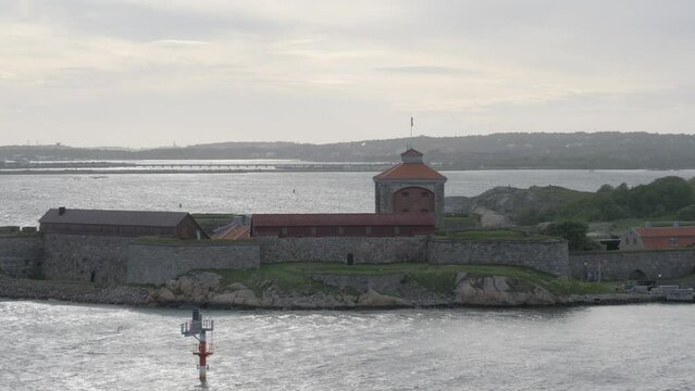 New Alvsborg Fortress, sea fort on an island just outside Gothenburg, Sweden