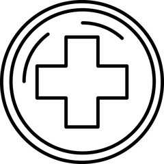 Obraz premium Hospital Sign Icon