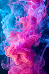 Pink Blue & Purple Colorful Smoke Background, Wallpaper