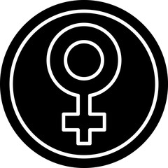 Fototapeta premium Female symbol Icon