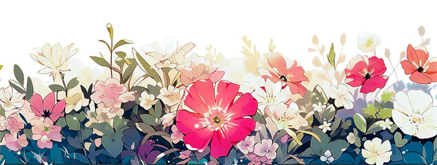 spring flowers background