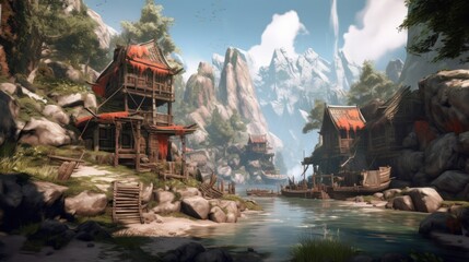 Obraz premium Beautiful Game Environment Art