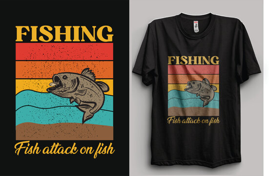 t shirt design with a Fish