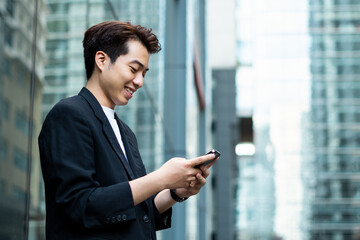 portrait of young asian businessman man