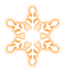 Collection of snowflake neon