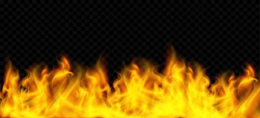 Fototapeta premium Fire texture mockup. Flame pattern isolated on transparent background. vector template.