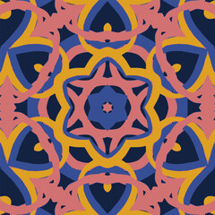 Abstract kaleidoscope background. Beautiful kaleidoscope seamless pattern. Multicolor mosaic texture. Seamless kaleidoscope texture. Unique kaleidoscope design