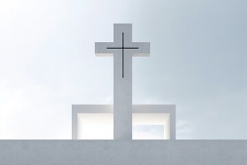 modernist Christian cross design