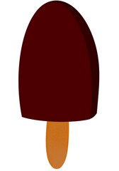 chocolate Ice cream -  Chocolate icecream illustration