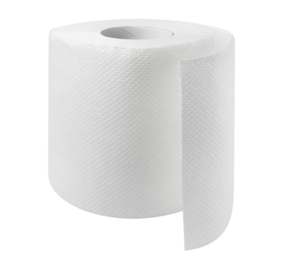 Toilet paper roll cut out