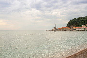 Obraz premium Old town coastal. Mediterranean landscape scenery.