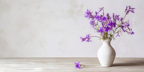 Modern Living. Interior Design with Decorative Wall and Flower Vase. Generative AI illustrations.