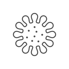 Bacteria or microbe line icon