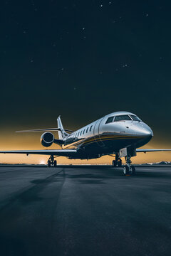 AI generated image of luxury business jet