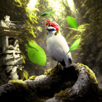 Balines bird in magical dewata