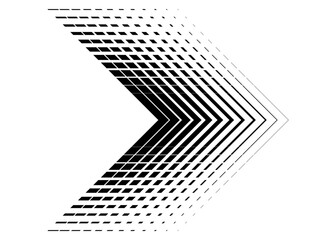 Vector striped black arrow Modern pattern. Design element. Vector background