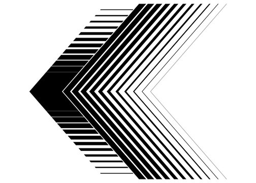 Vector black arrow on a white background.
Striped pattern. Design element. Vector background