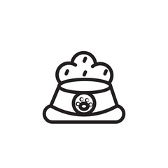 Dog Dish Pet Outline Icon