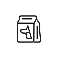 Dog Food Pet Outline Icon