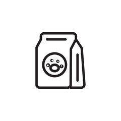 Dog Pet Food Outline Icon