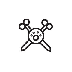 Haircut Paw Pet Outline Icon