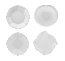 modern ceramic plate on transparent png