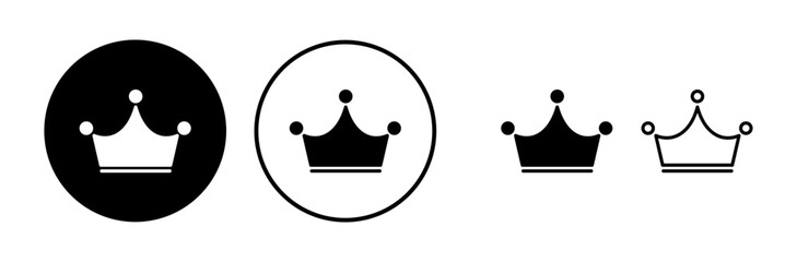 Crown Icon vector. Crown symbol for web site design,