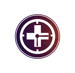 Time Medical Logo Icon Design template vector medical time logo