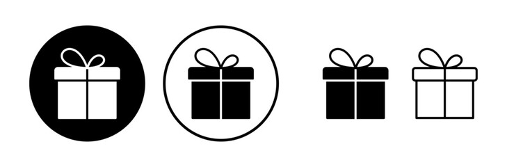 Gift icon vector. gift box icon. birthday gift