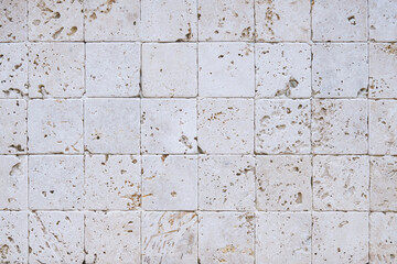 Light natural stone tuff tile background, texture