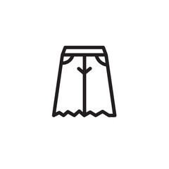 Clothes Garment Pants Outline Icon