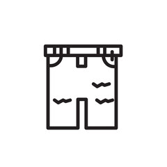 Long Pant Trousers Outline Icon