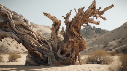 Twisted Tree in the Desert