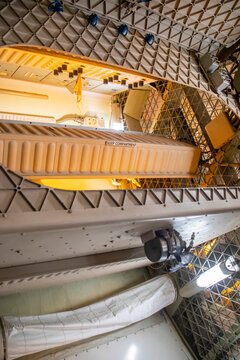 Houston USA 4th Feb 2023: the intenior view of Skylab 1-G Trainer in Space Center Houston.  Created out of the final stage of a Saturn V rocket, a habitable spacecraft.