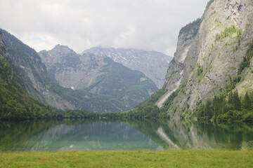 Obersee lake near Konigsee, Bavaria, Germany	