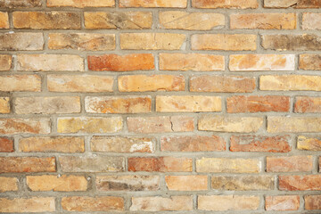 Cropped picture of a brick wall.