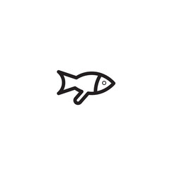 Fish Net Sea Outline Icon