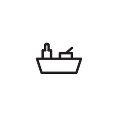 Ocean Sailing Sea Outline Icon