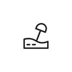 Ocean Rest Sea Outline Icon
