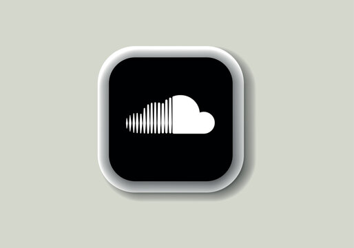 Ankara, Turkey - May 16, 2023: Soundcloud new logo and icon printed on white paper. Soundcloud social media platform logo