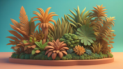 Fototapeta premium Tropical Oasis: Exploring the Lush World of Tropical Plants