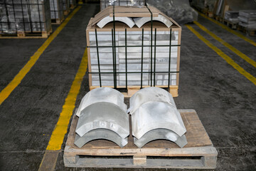 Manufacturing plant for the production of silicon carbide and abrasive materials. Finished products...