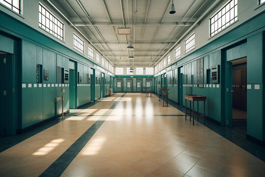 prison, created by a neural network, Generative AI technology